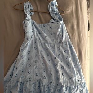 Hollister Light Blue Floral Dress